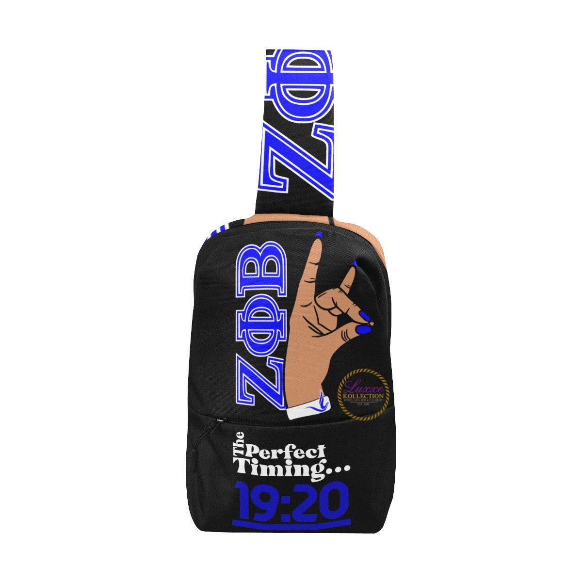 Zeta Phi Beta Hand Sign Chest Bag