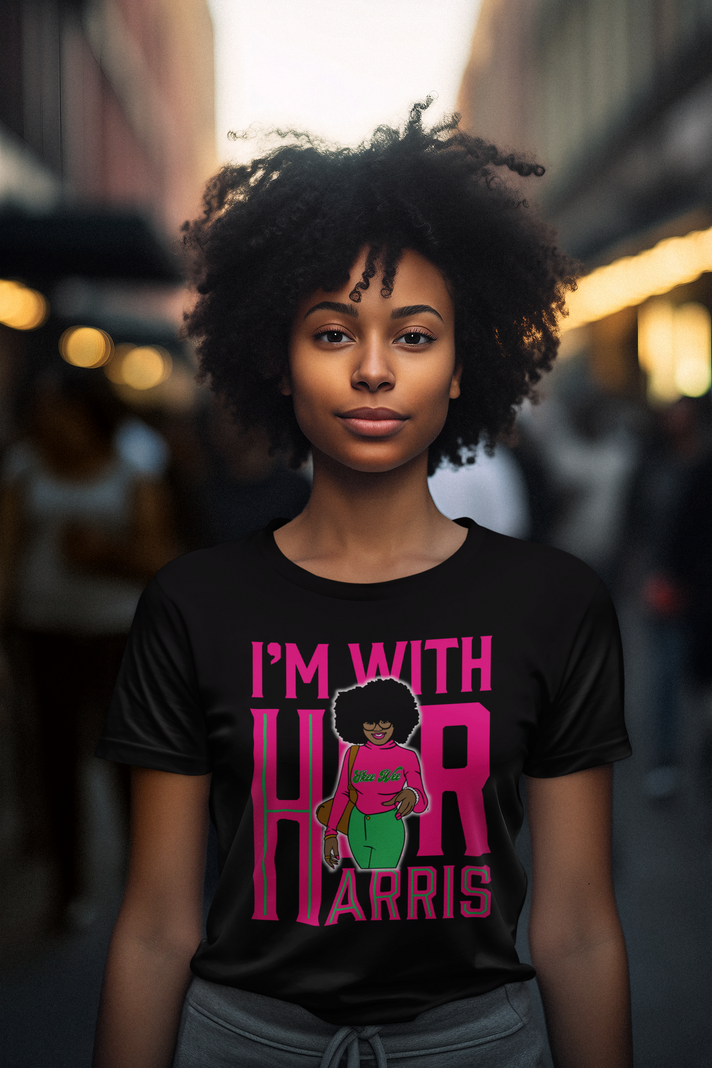 Skee-Wee I’m With Her-I’m With Harris T-shirt