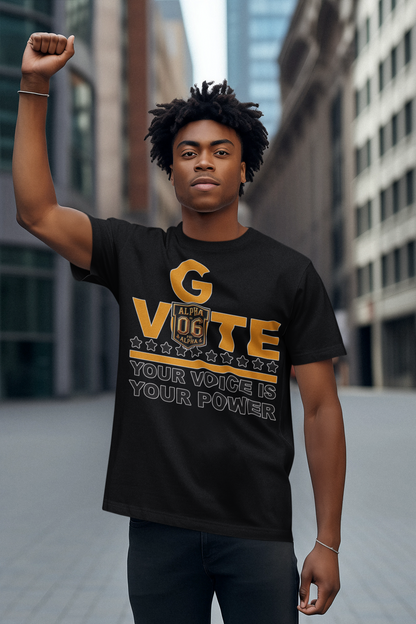 Alpha Phi Alpha-Go Vote-Your Voice Is Your Power T-shirt