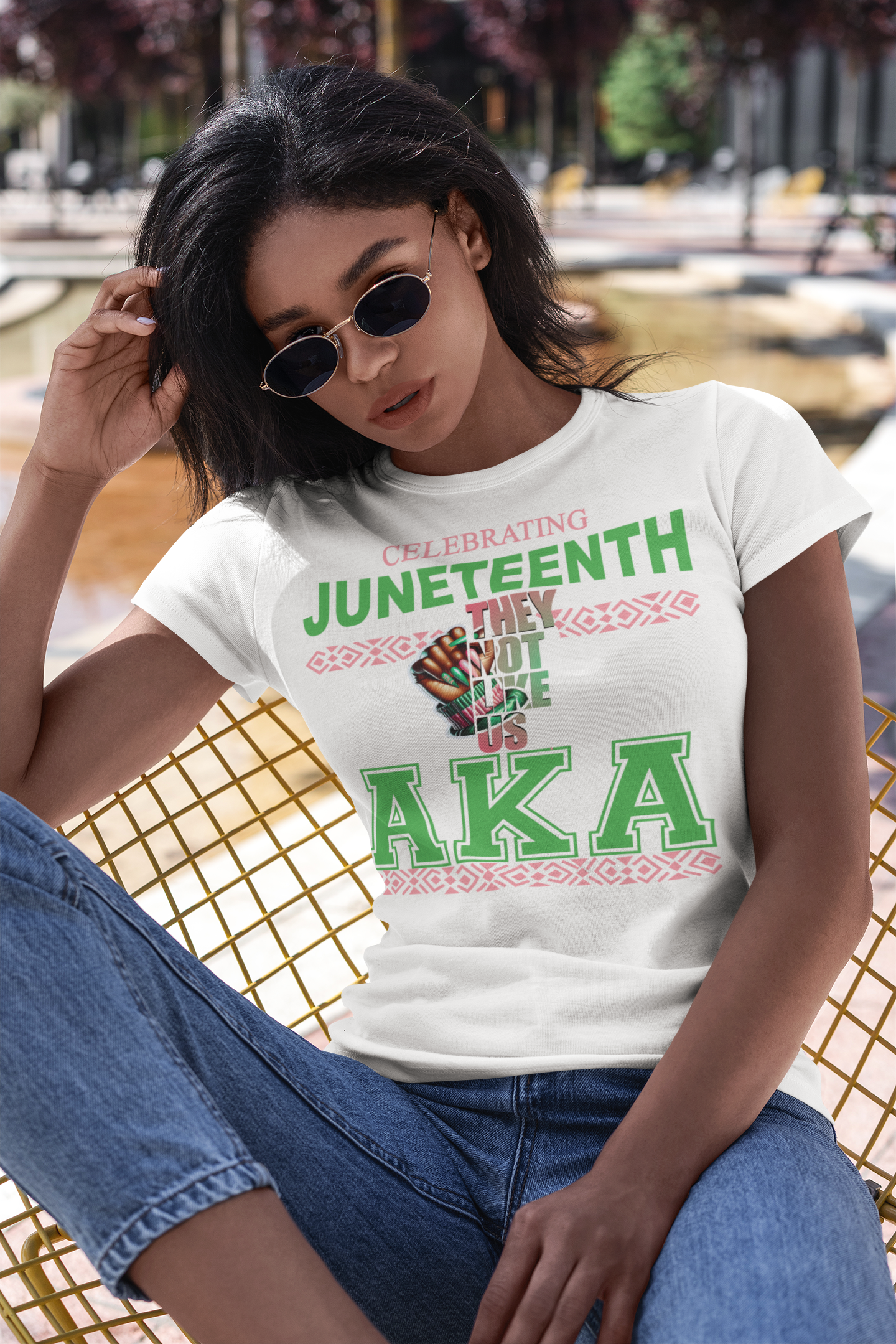 AKA Celebrating They Not Like Us Juneteenth T-shirt