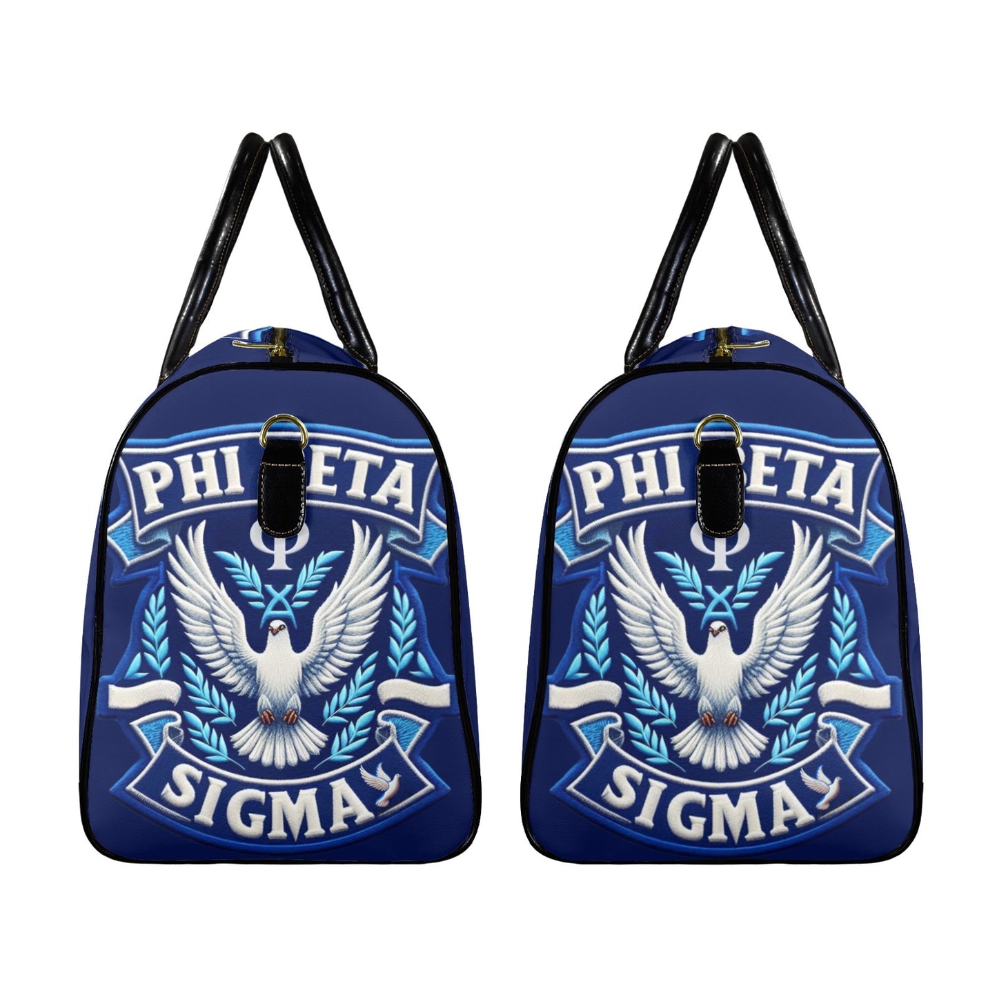 Phi Beta Sigma Leather Travel Bag-Large