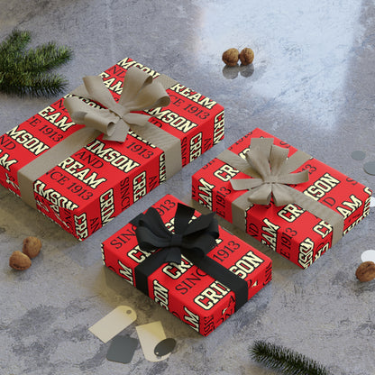 Crimson And Cream Since 1913 Gift Wrapping Paper Roll