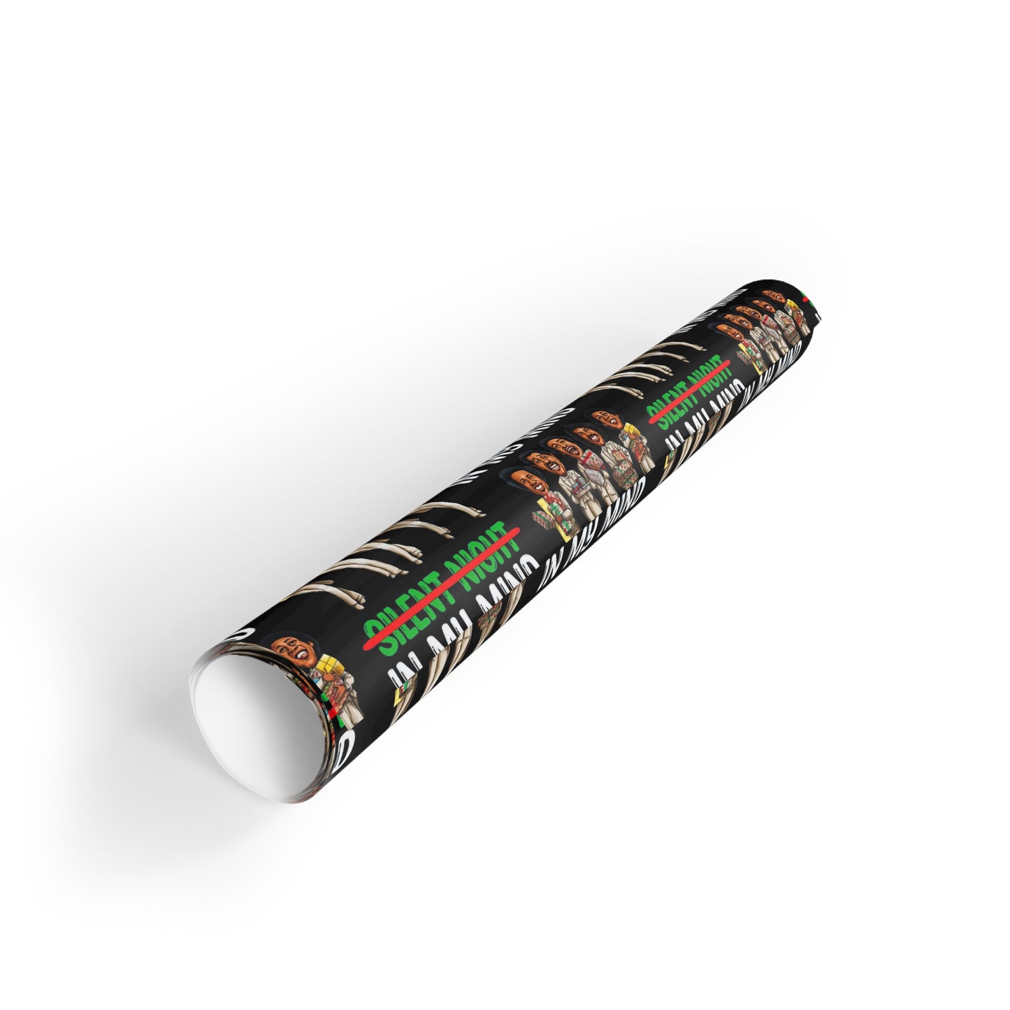 Silent Night...In My Mind Gift Wrapping Paper Roll