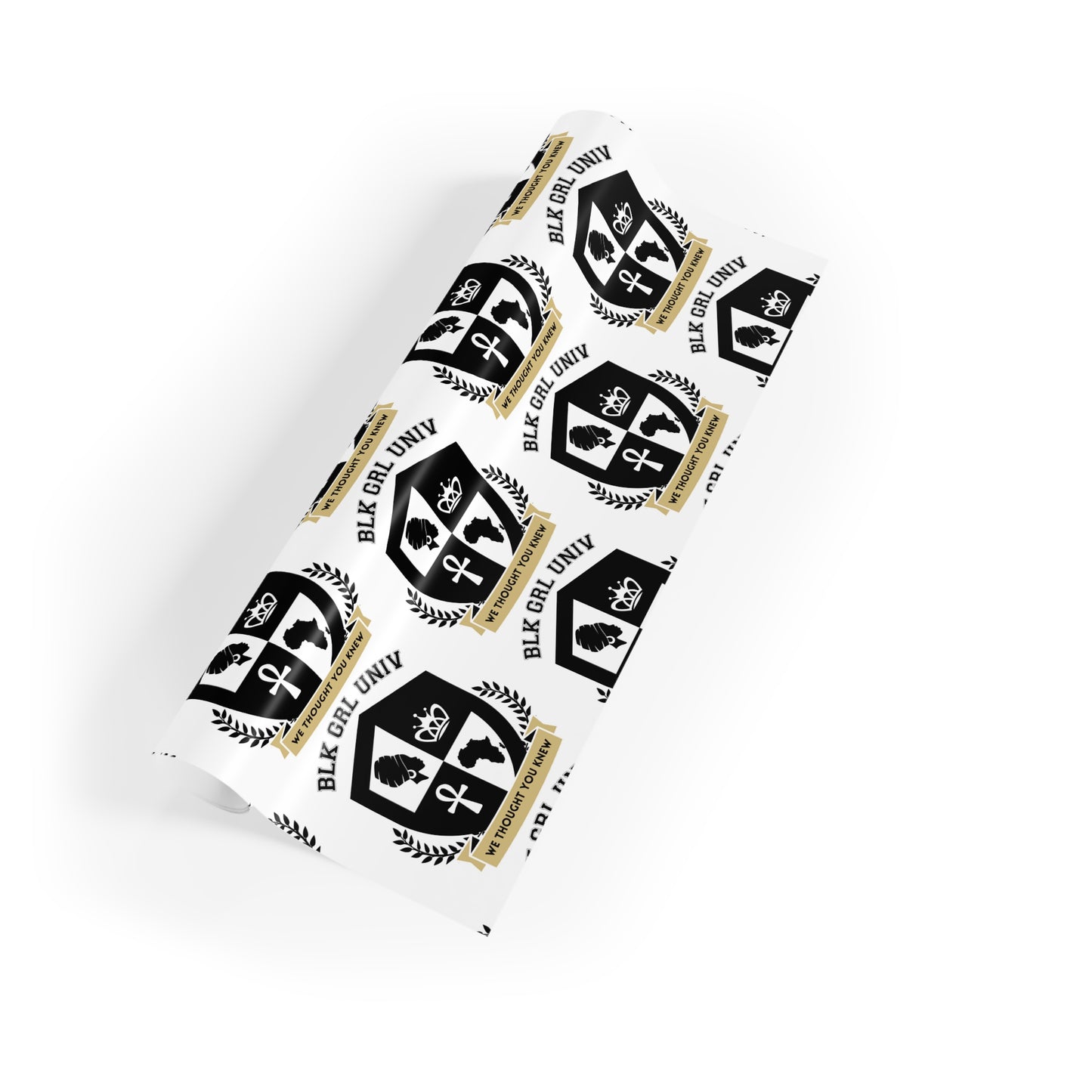 Black Girl University Gift Wrapping Paper Roll