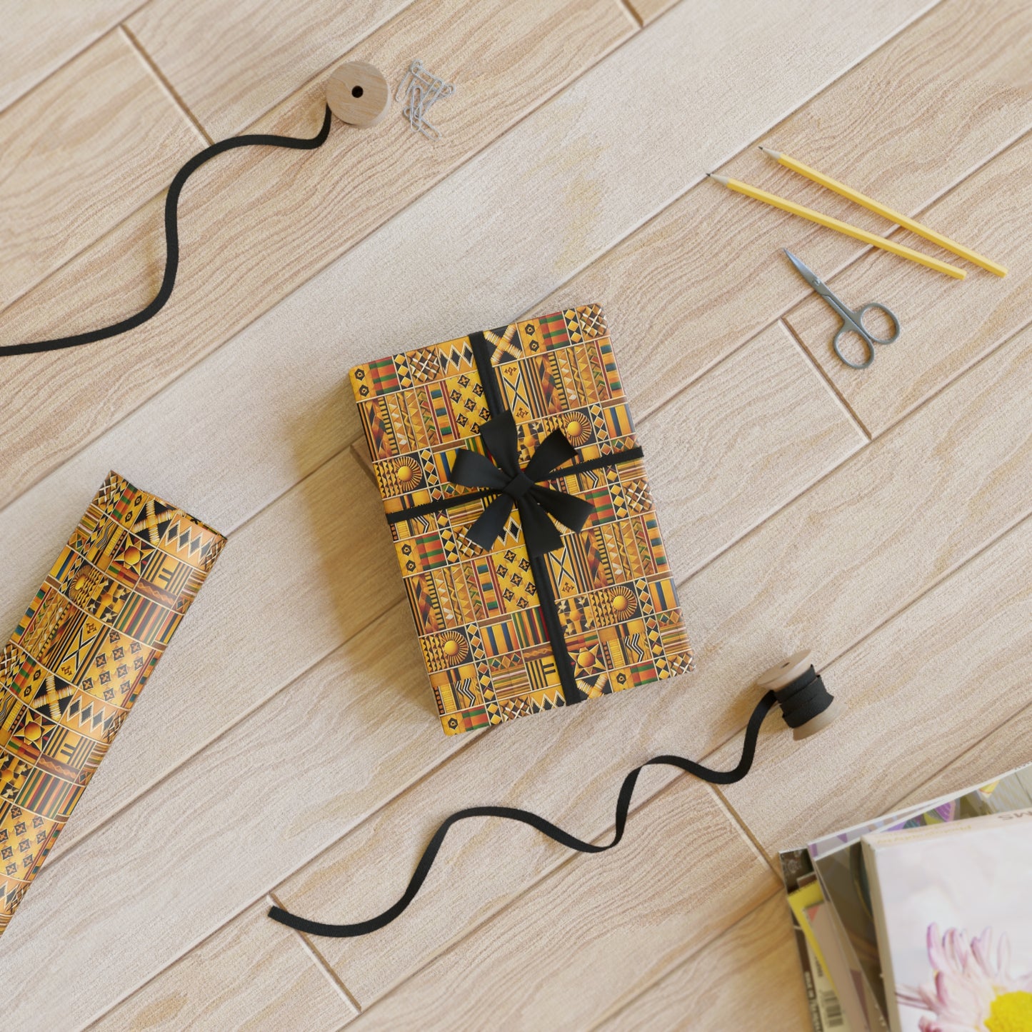 KENTE INSPIRED Gift Wrapping Paper Roll