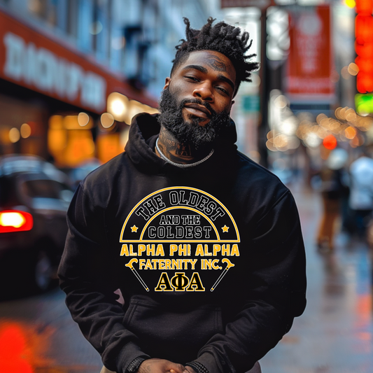 The Oldest And The Coldest Alpha Phi Alpha Fraternity Hoodie