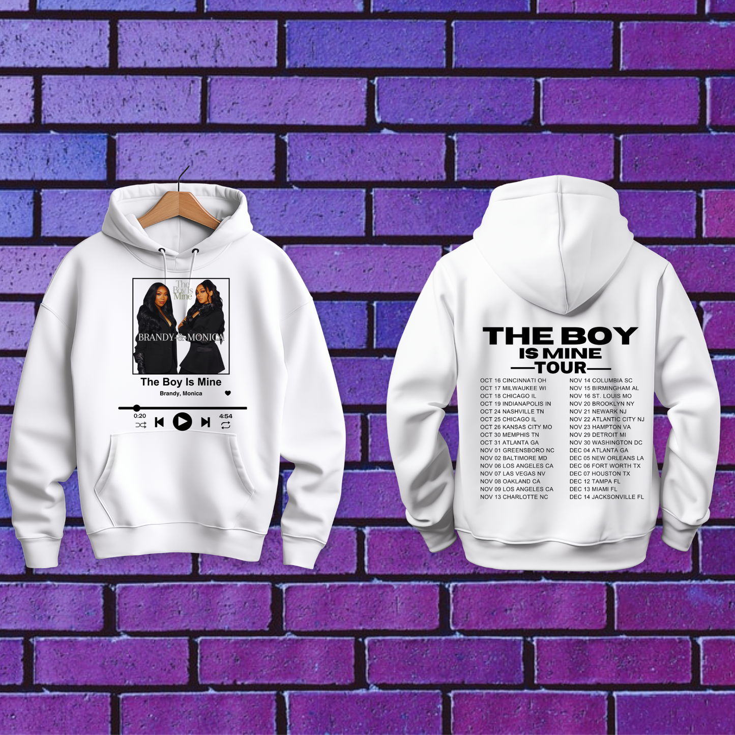 Brandy And Monica The Boy Is Mine Tour Spotify Hoodie