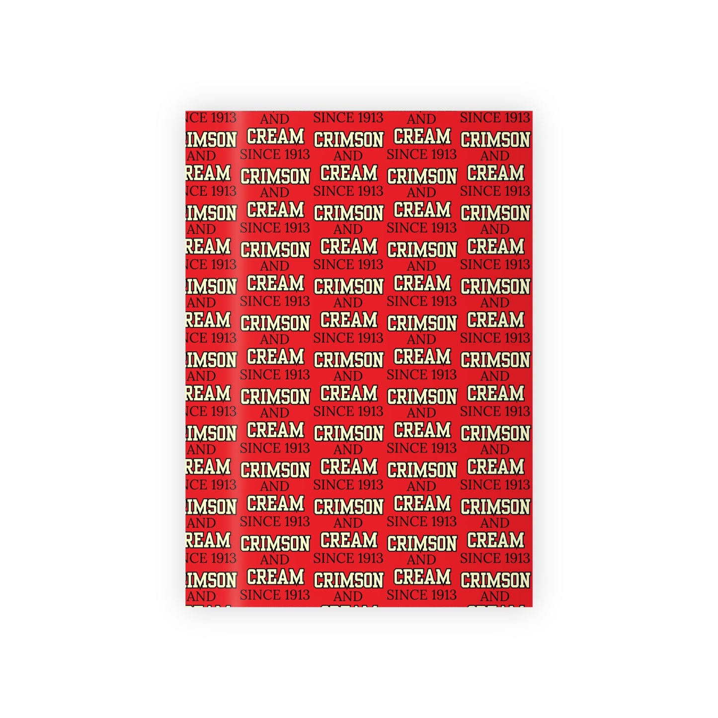 Crimson And Cream Since 1913 Gift Wrapping Paper Roll