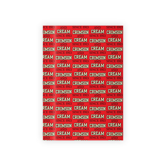 Crimson And Cream Since 1913 Gift Wrapping Paper Roll