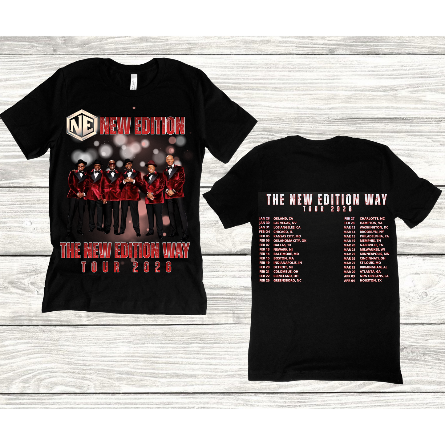 NE The New Edition Tour 2026 T-shirt