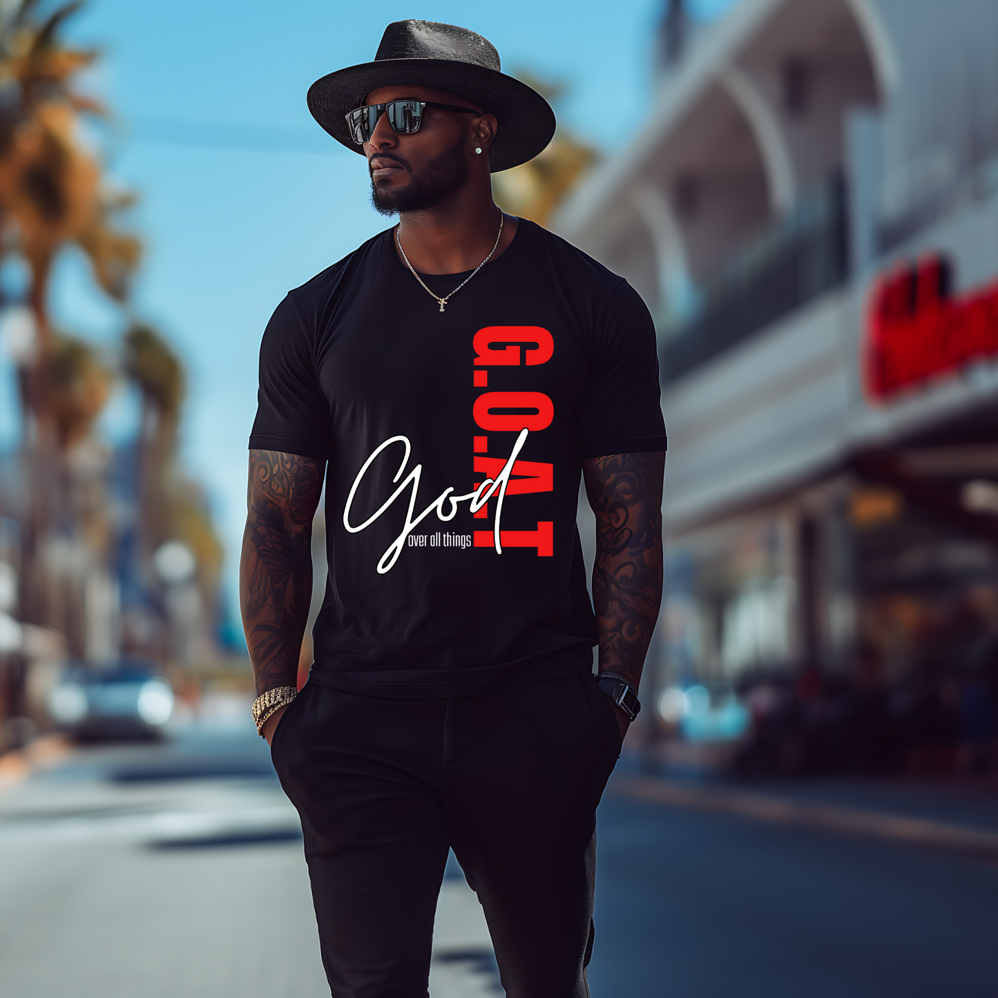 G.O.A.T God Over All Things T-shirt