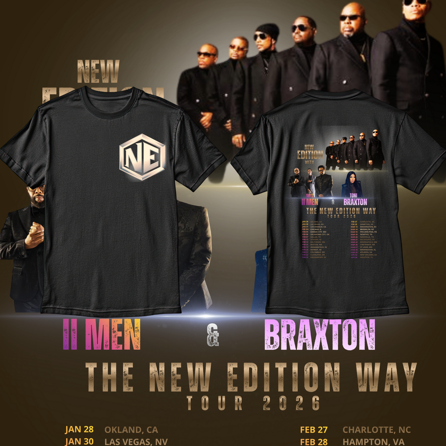 NE The New Edition Tour 2026 T-shirt