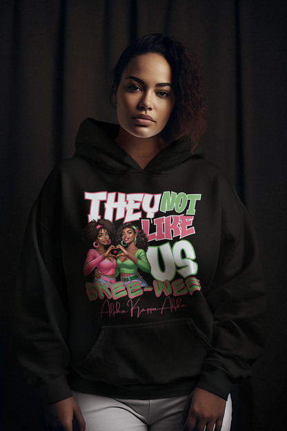 Skee-Wee They Not Like Us Alpha Kappa Alpha Hoodie