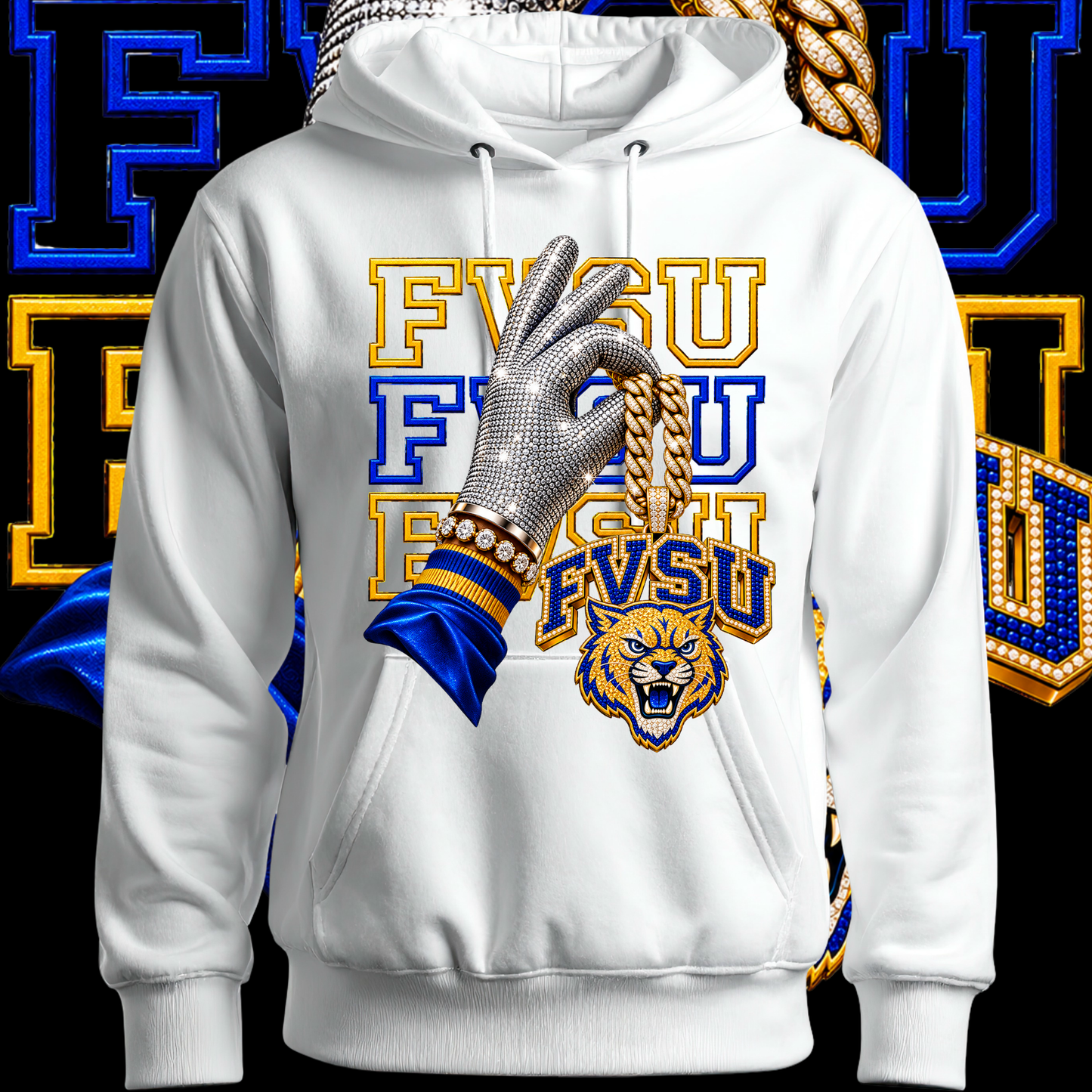 Fort Valley State University MJ Glove Hoodie