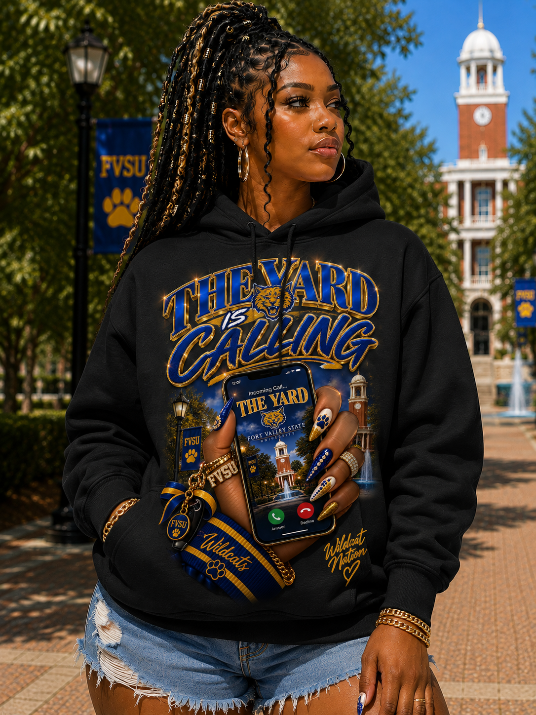 The Yard Is Calling Fort Valley State University Homecoming Hoodie