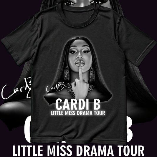 Cardi B Am I The Drama - Little Miss Drama 2026 Tour T-shirt