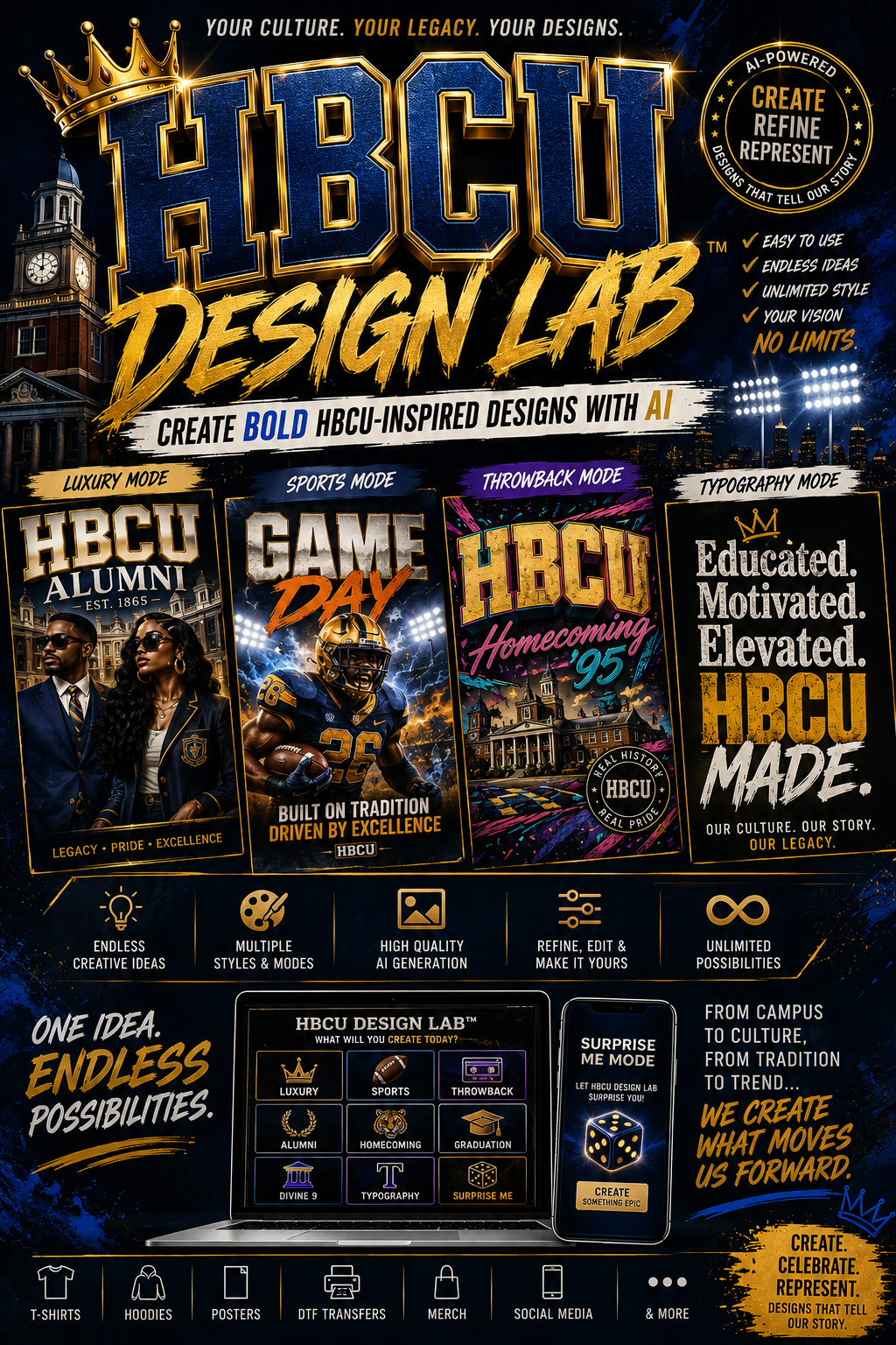 HBCU Design Lab™ AI Generator