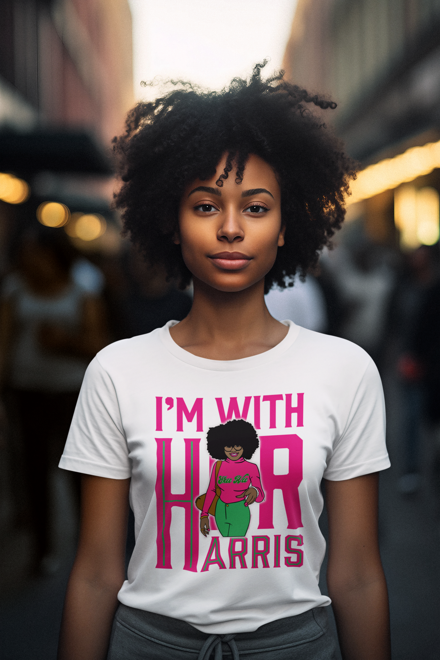 Skee-Wee I’m With Her-I’m With Harris T-shirt