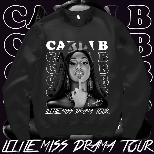 Cardi B Am I The Drama - Little Miss Drama Tour 2026 Sweatshirt