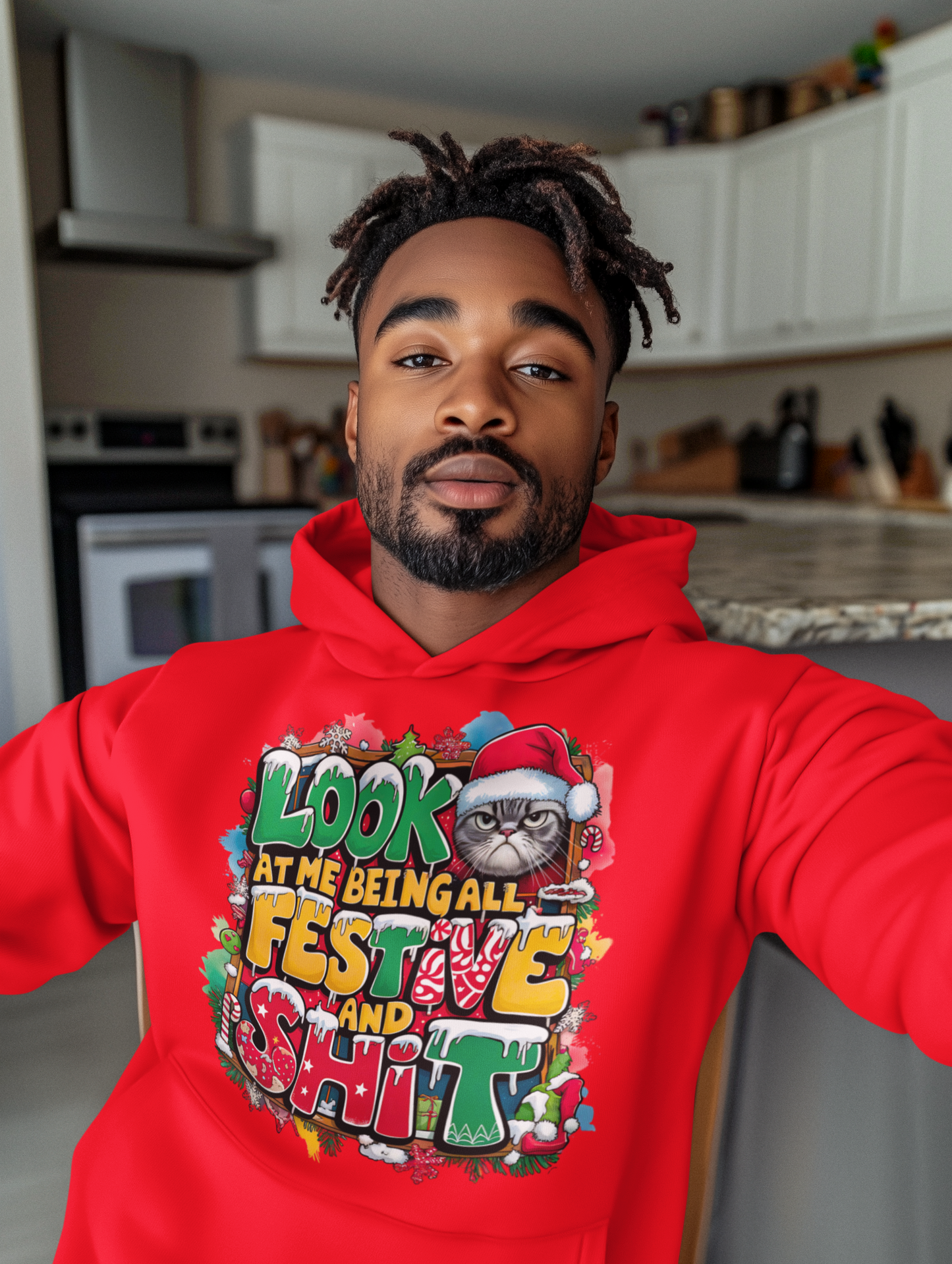 Look At Me Being All Festive And Shit Christmas Hoodie