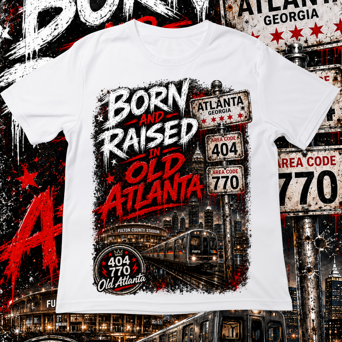 Born And Raised In Old Atlanta T-shirt