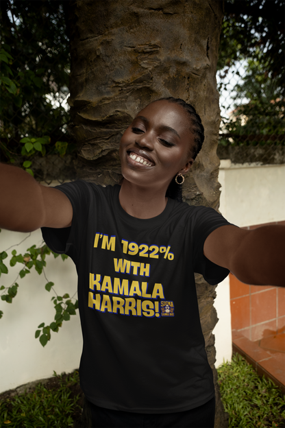 SGRHO I’m 1922% With Kamala Harris T-shirt