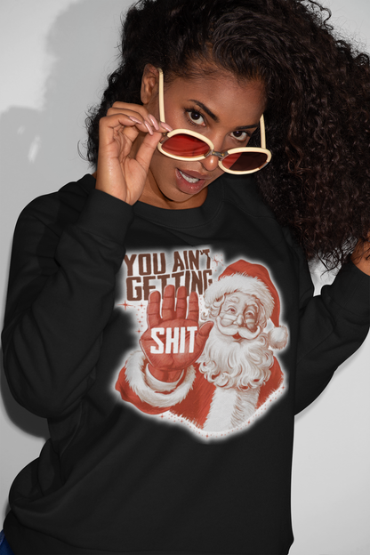 You Ain’t Getting Shit Christmas Sweatshirt/Hoodie