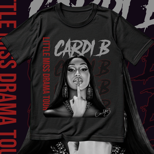 Cardi B Am I The Drama - Little Miss Drama 2026 Tour T-shirt