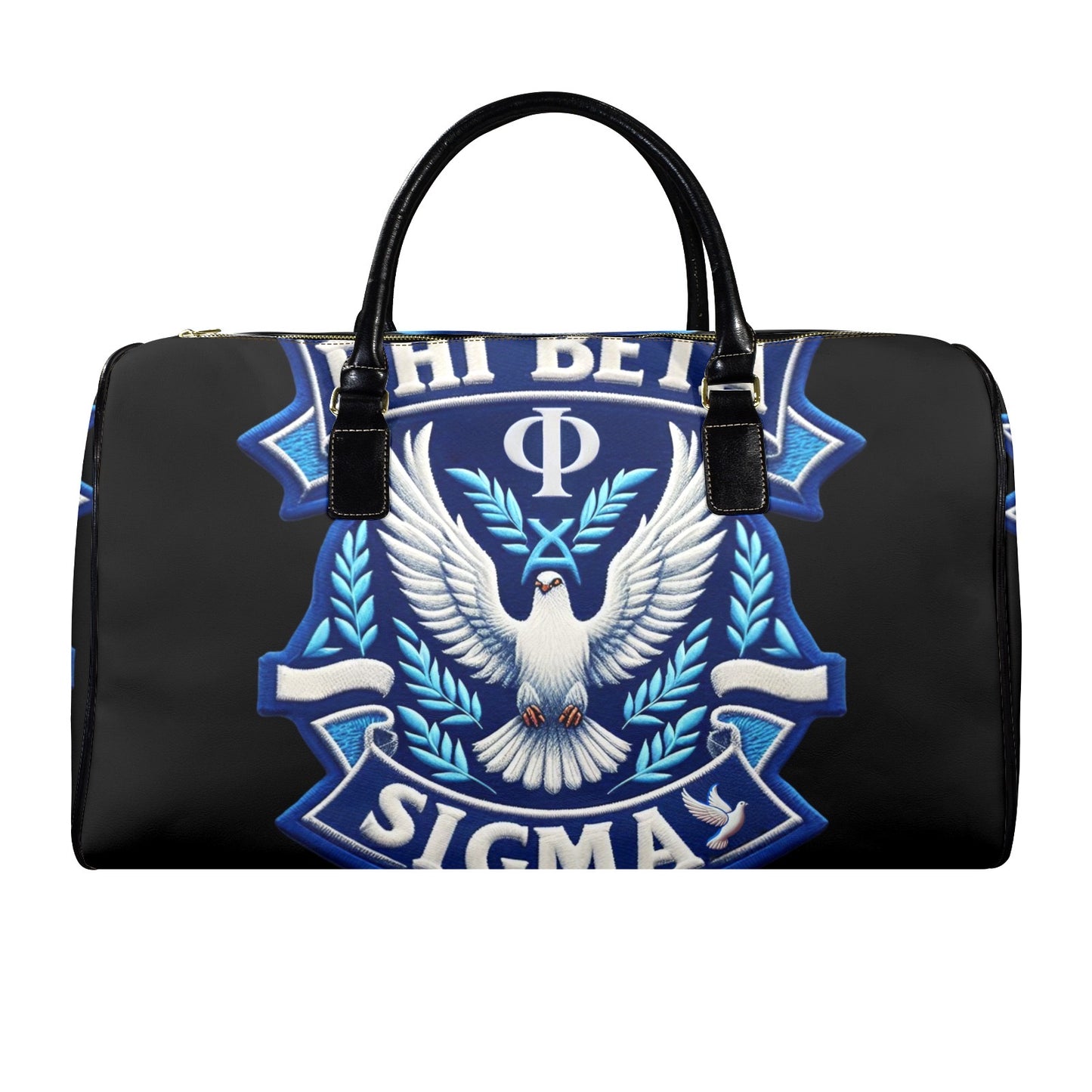 Phi Beta Sigma Leather Travel Bag-Large