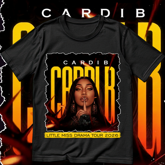 Cardi B Am I The Drama - Little Miss Drama 2026 Tour T-shirt