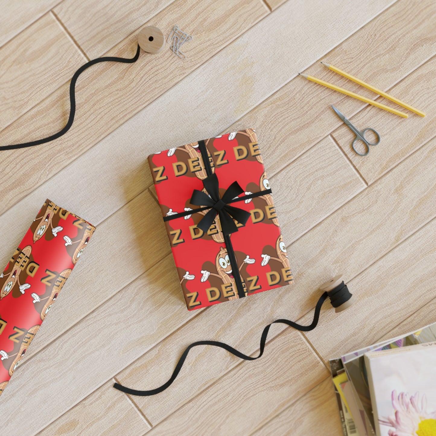 DEEZ NUTS Gift Wrapping Paper Rolls