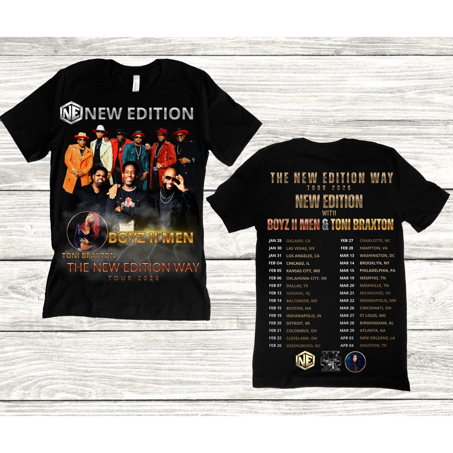 NE The New Edition Tour 2026 T-shirt