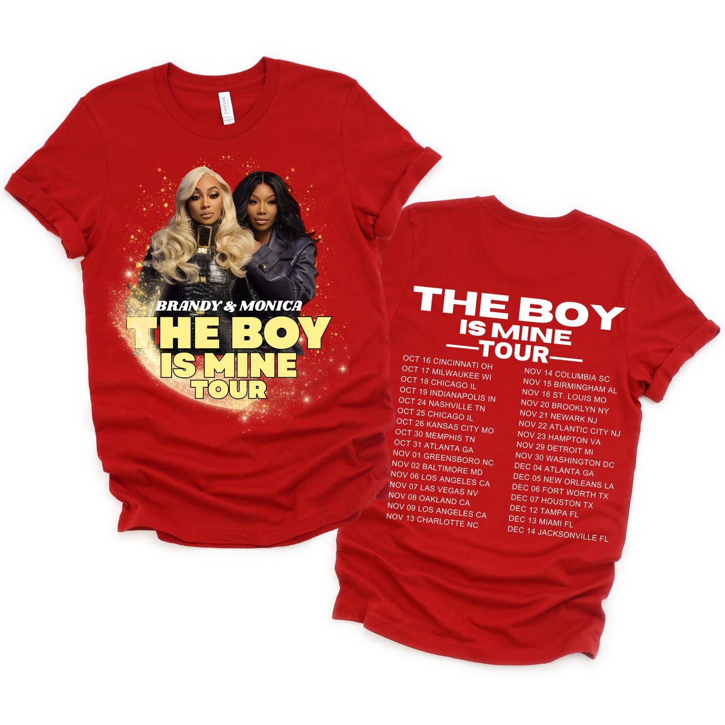 Monica And Brandy The Boy Is Mine Tour T-shirt