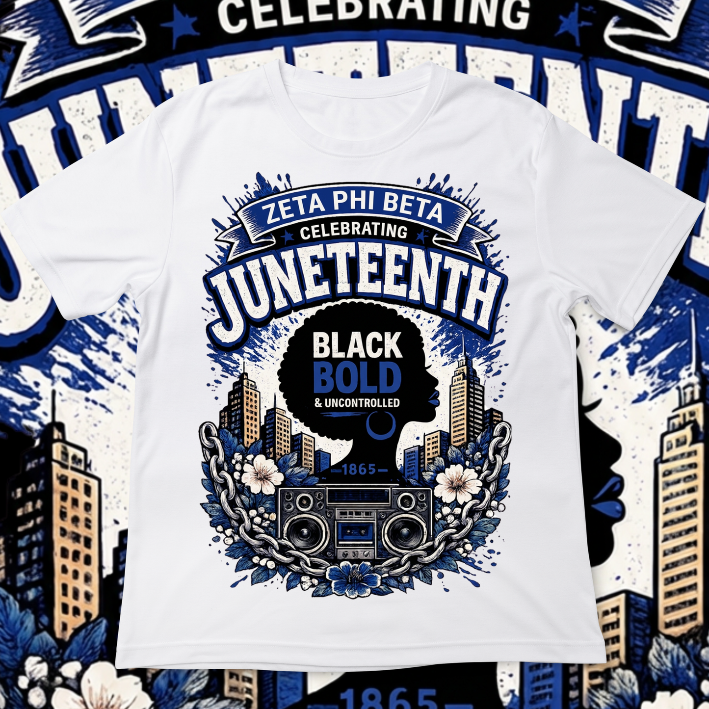 Zeta Phi Beta Celebrating Juneteenth T-shirt