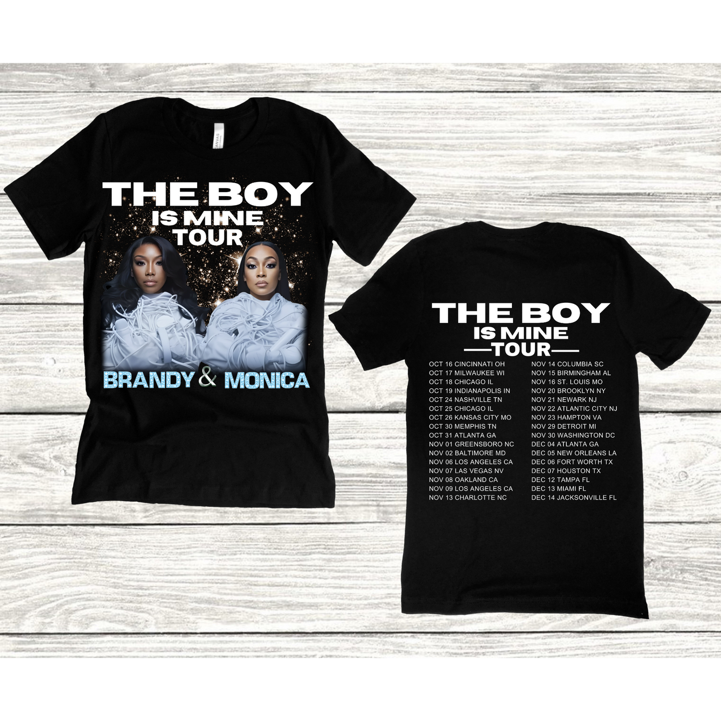 Monica And Brandy The Boy Is Mine Tour T-shirt