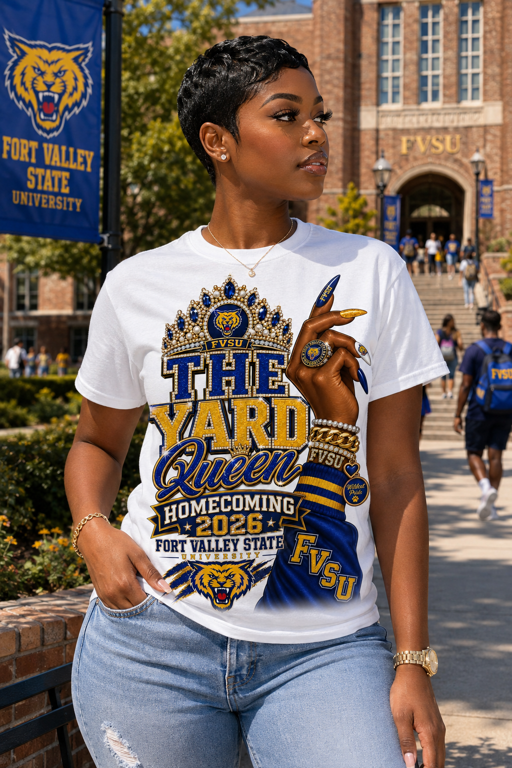 The Yard Queen Fort Valley State University Homecoming T-shirt