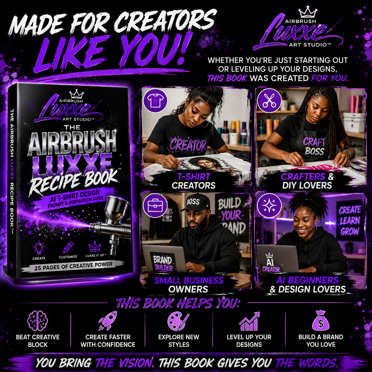 The Airbrush Luxxe Recipe Book™
