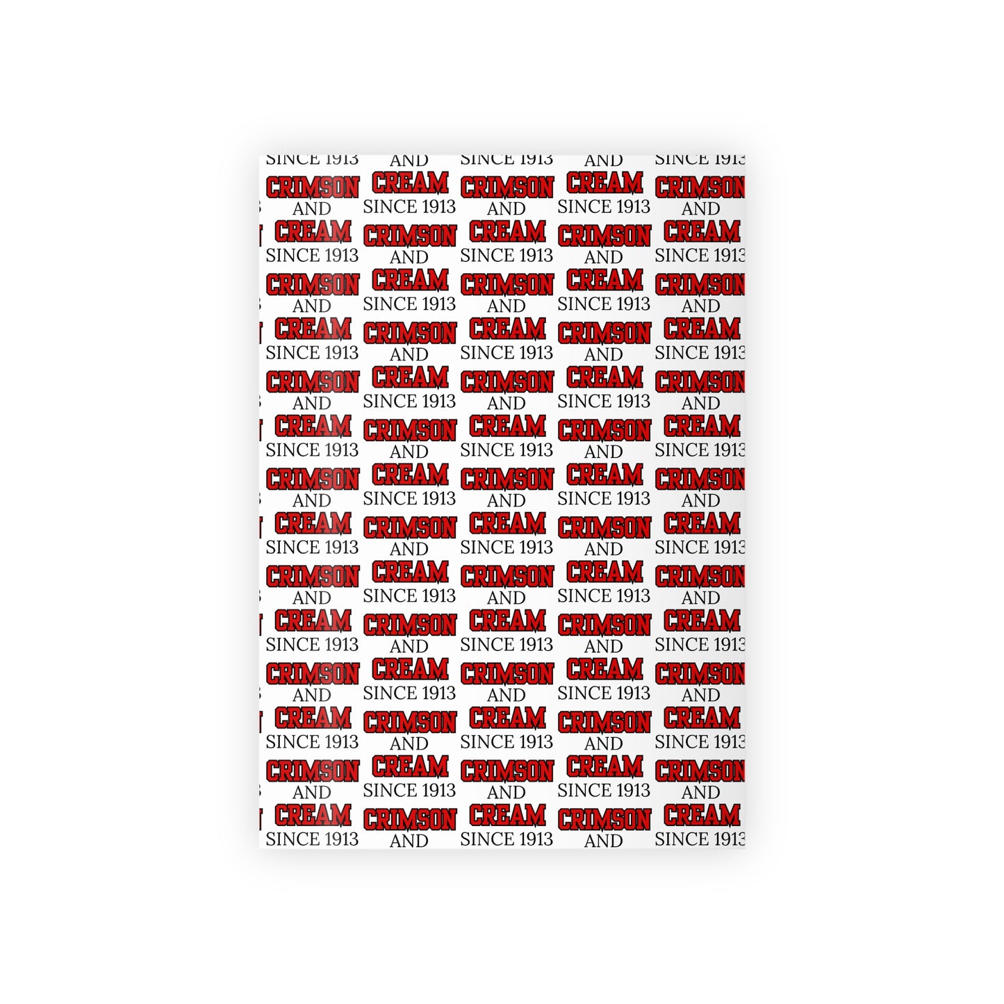 Crimson And Cream Since 1913 Gift Wrapping Paper Roll