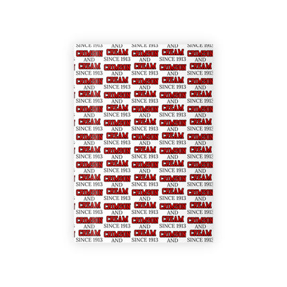 Crimson And Cream Since 1913 Gift Wrapping Paper Roll