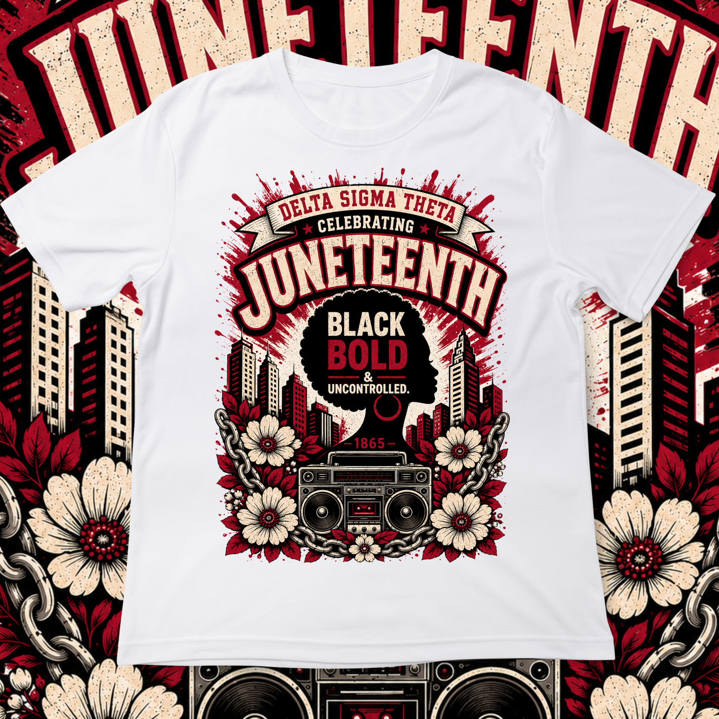 Delta Sigma Theta Celebrating  Juneteenth T-shirt