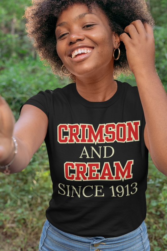 Crimson And Cream Since 1913 T-shirt