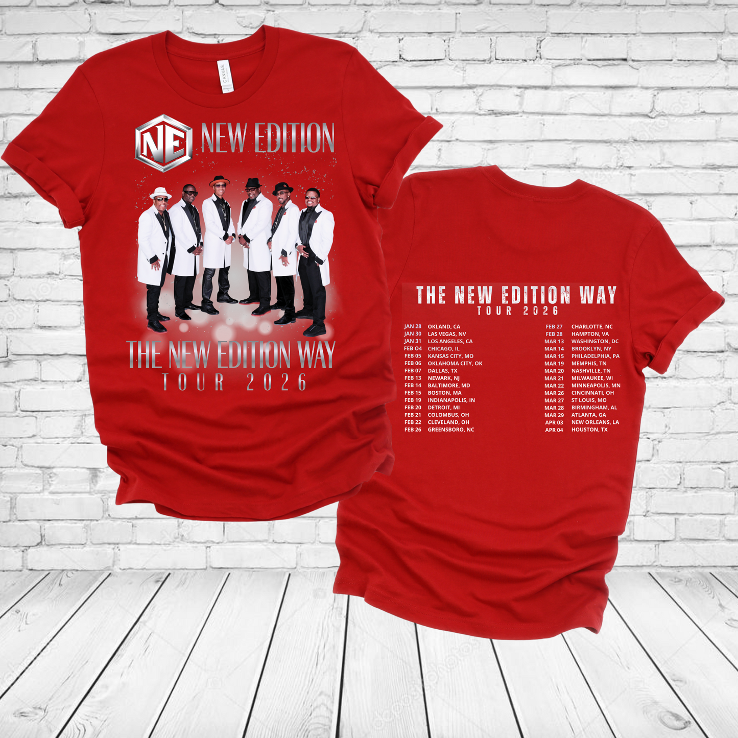 NE The New Edition Tour 2026 T-shirt