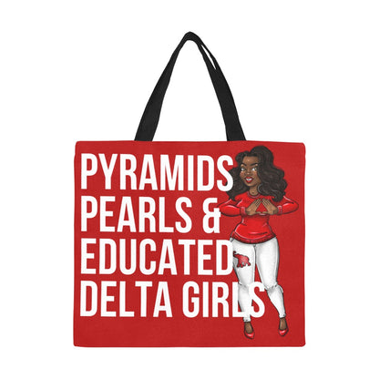 Pyramids Pearls & Educated Delta Girls Tote Bag