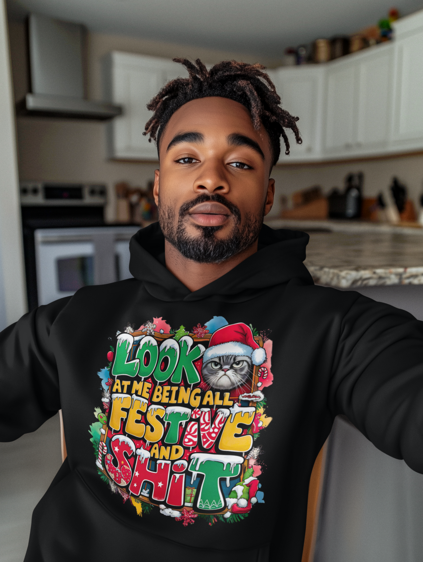 Look At Me Being All Festive And Shit Christmas Hoodie