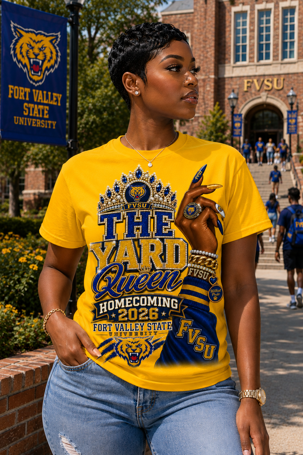 The Yard Queen Fort Valley State University Homecoming T-shirt