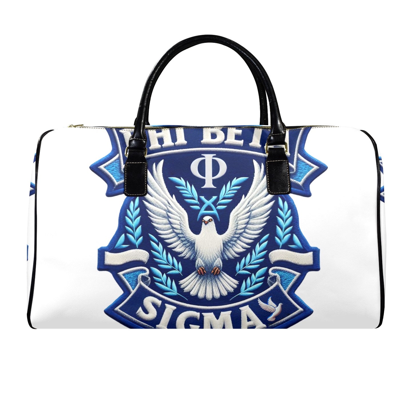 Phi Beta Sigma Leather Travel Bag-Large