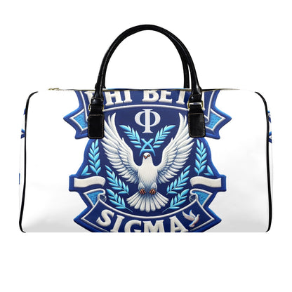 Phi Beta Sigma Leather Travel Bag-Large