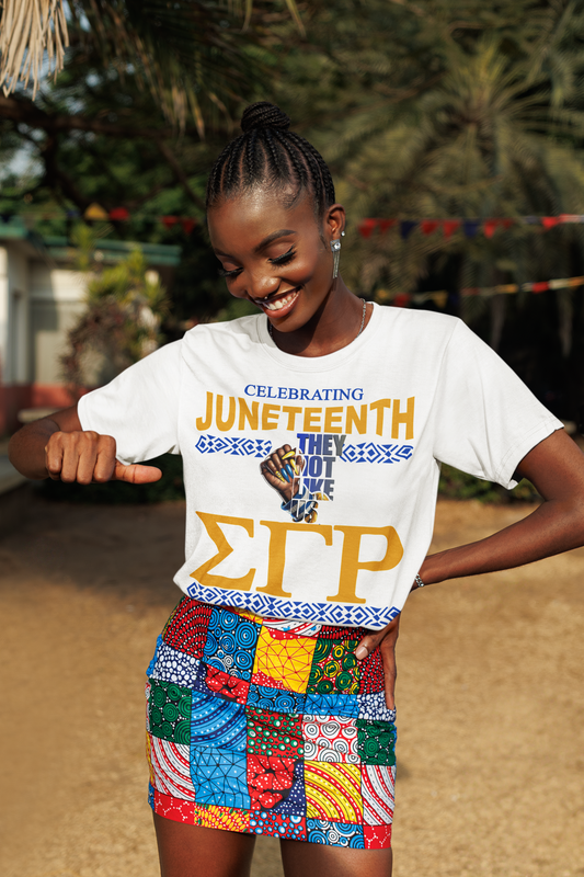 SGRHO Celebrating Juneteenth They Not Like Us T-shirt
