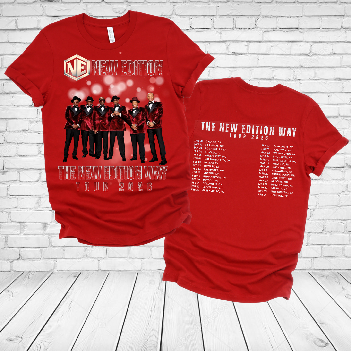 NE The New Edition Tour 2026 T-shirt