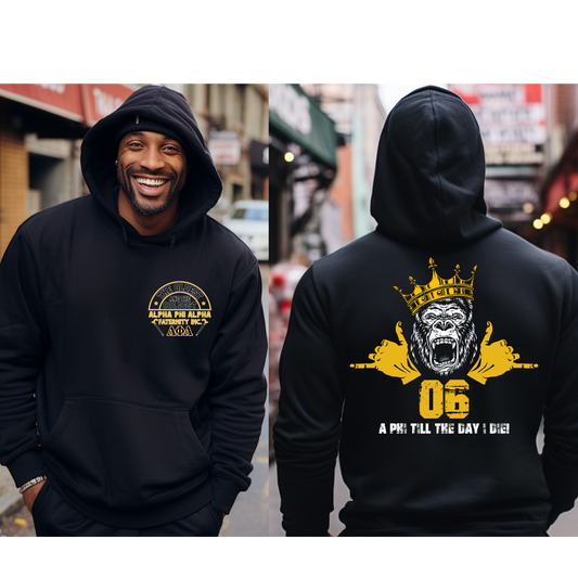 The Oldest And The Coldest-A Phi Till The Day I Die Alpha Phi Alpha Fraternity Hoodie